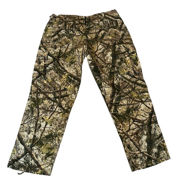 Cabelas Camo Cargo Pants Canvas ZONZ Woodlands Hunting Outdoor Mens Size 44 x 32 - Picture 2 of 13